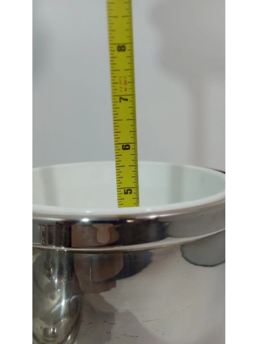 Vintage SHERIDAN Silver Plate Milk Glass Liner Ice Bucket with Lid Ornate Handle